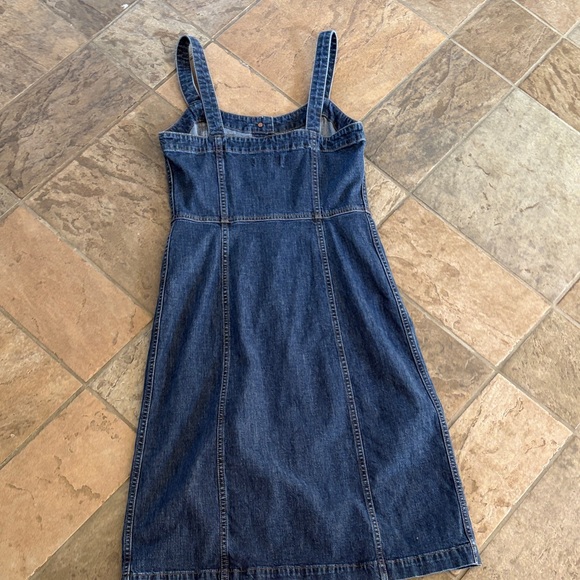 Madewell Button-Front Denim Sundress - Dark Blue - Picture 4 of 4